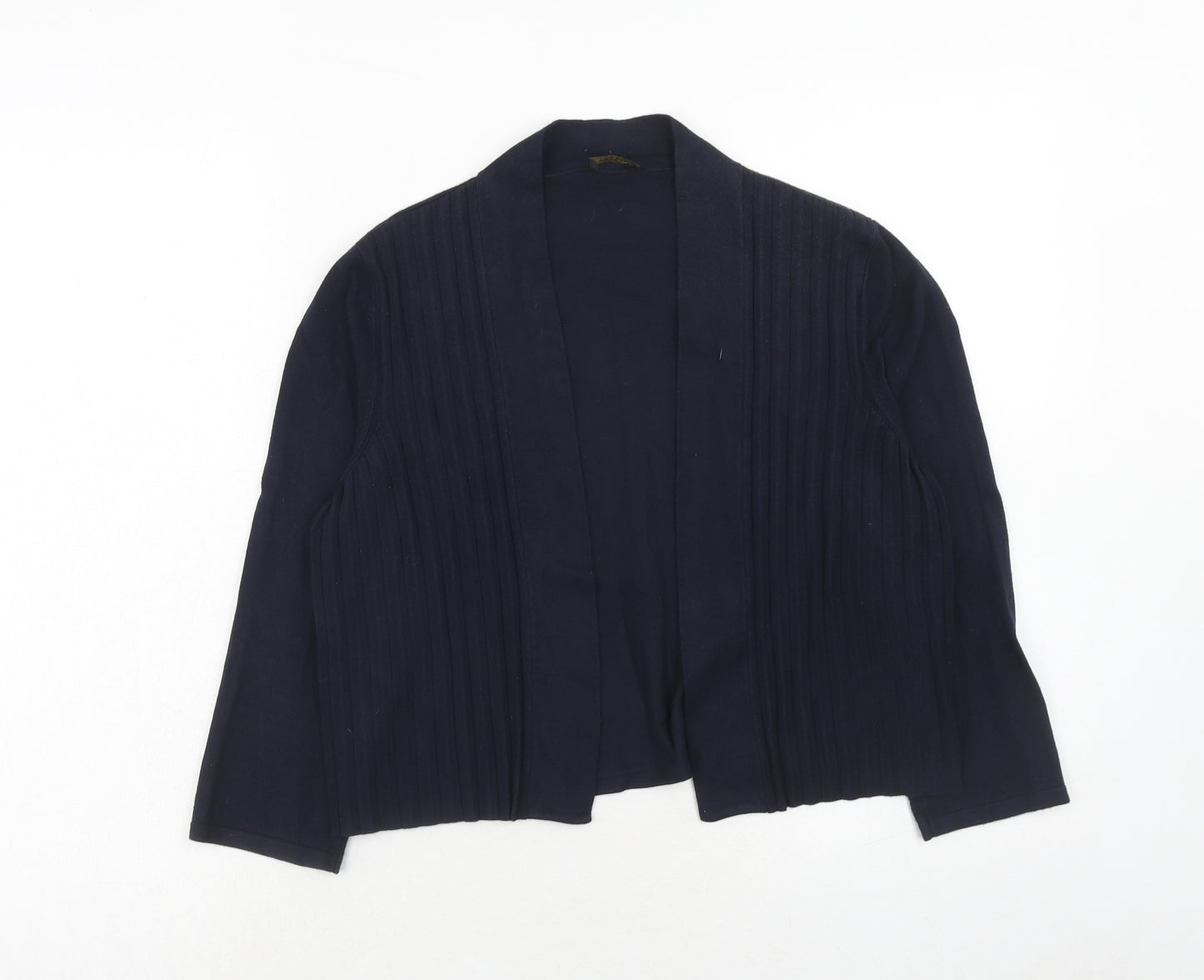 Precis Womens Blue V-Neck Viscose Cardigan Jumper Size S