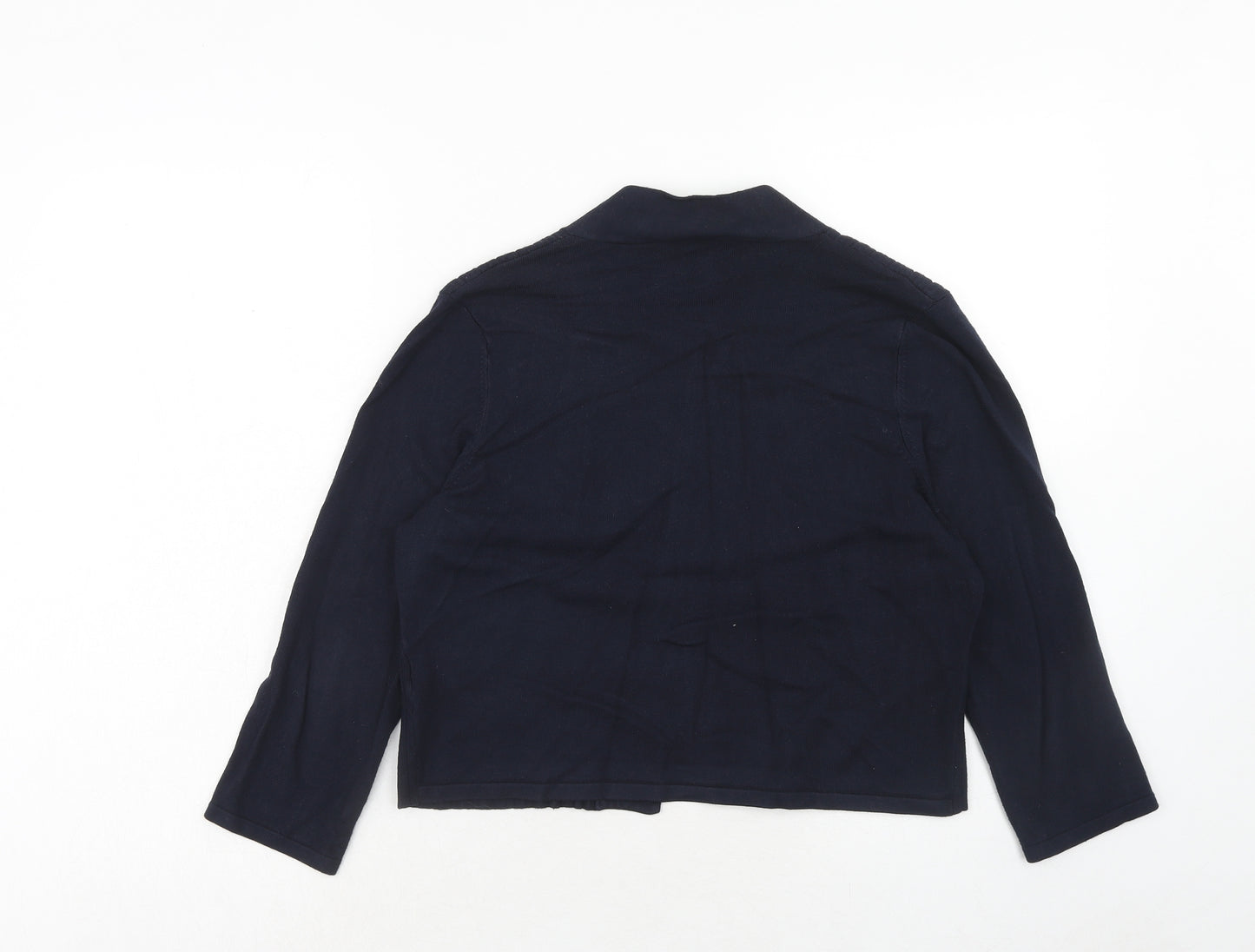 Precis Womens Blue V-Neck Viscose Cardigan Jumper Size S