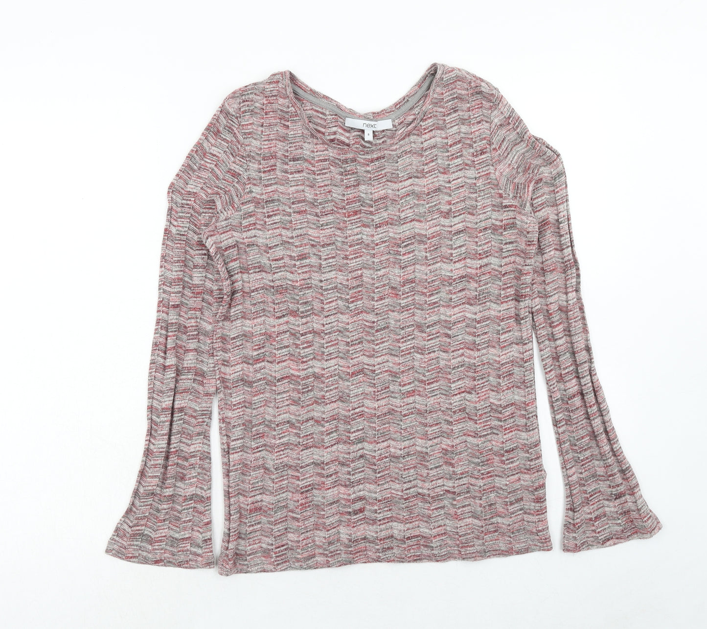 NEXT Womens Red Round Neck Acrylic Pullover Jumper Size 8