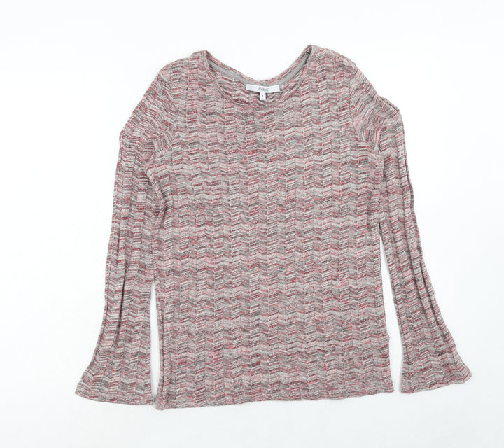 NEXT Womens Red Round Neck Acrylic Pullover Jumper Size 8