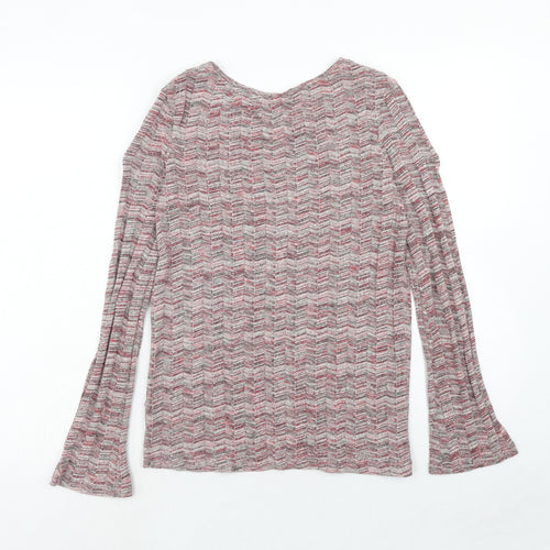 NEXT Womens Red Round Neck Acrylic Pullover Jumper Size 8