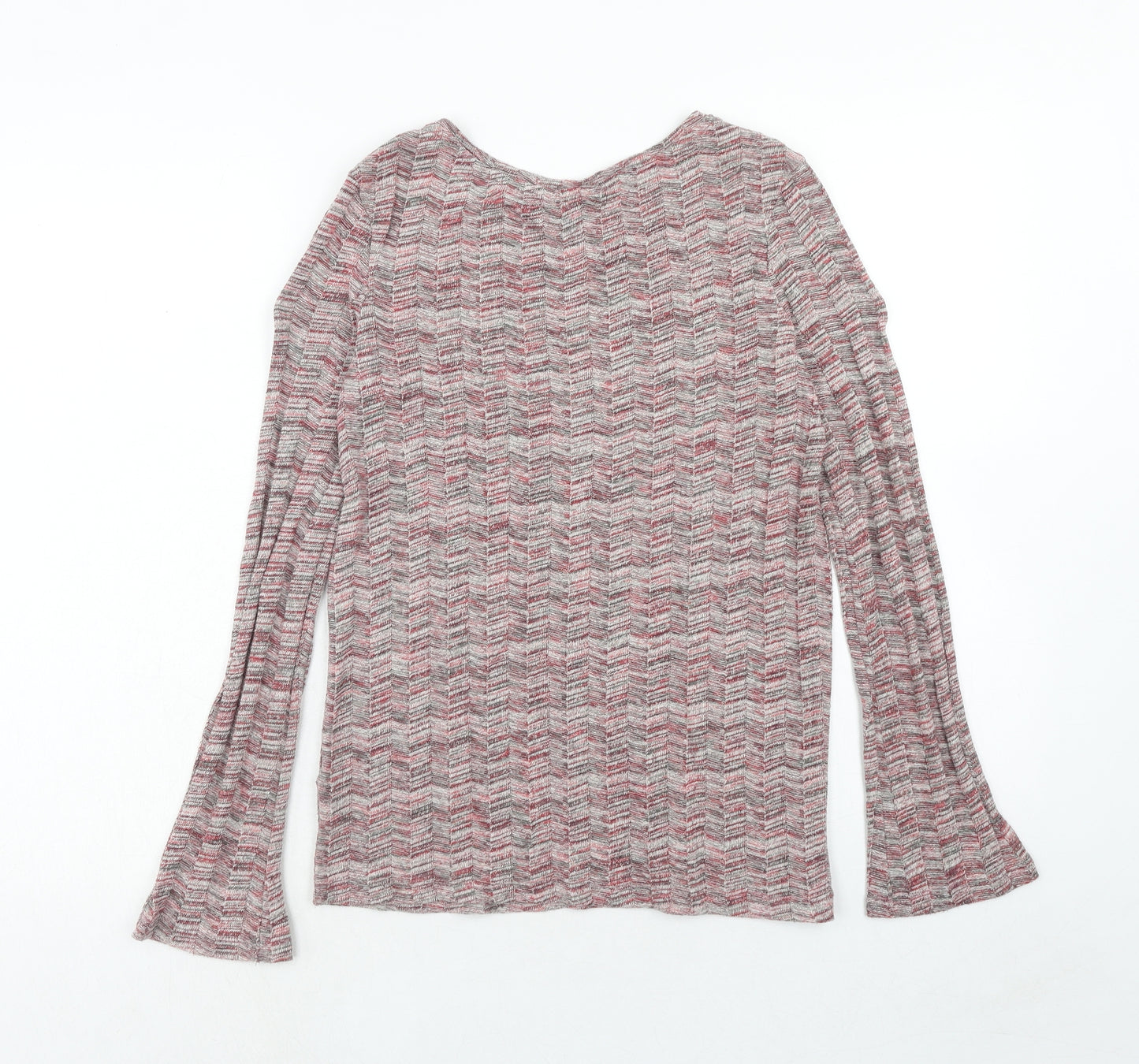 NEXT Womens Red Round Neck Acrylic Pullover Jumper Size 8