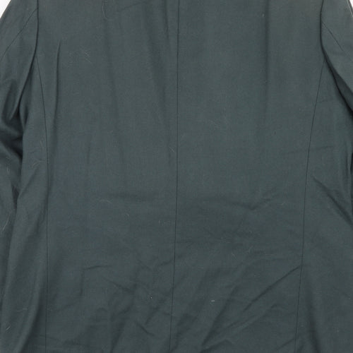 Burton Mens Green Wool Jacket Suit Jacket Size 42 Regular