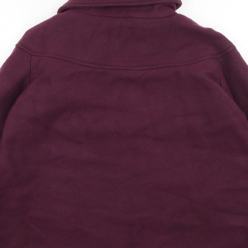 Anne De Lancay Womens Purple Jacket Size 14 Button