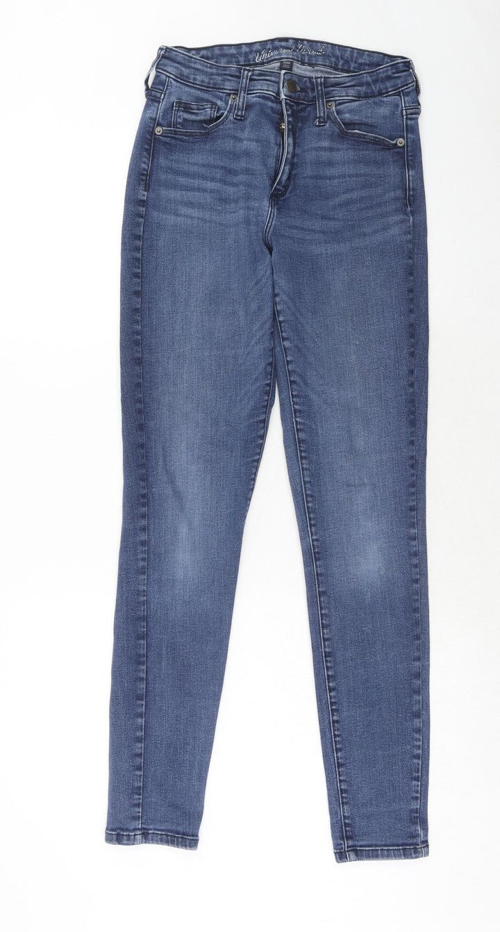 Universal Thread Womens Blue Cotton Skinny Jeans Size 6 Regular Zip