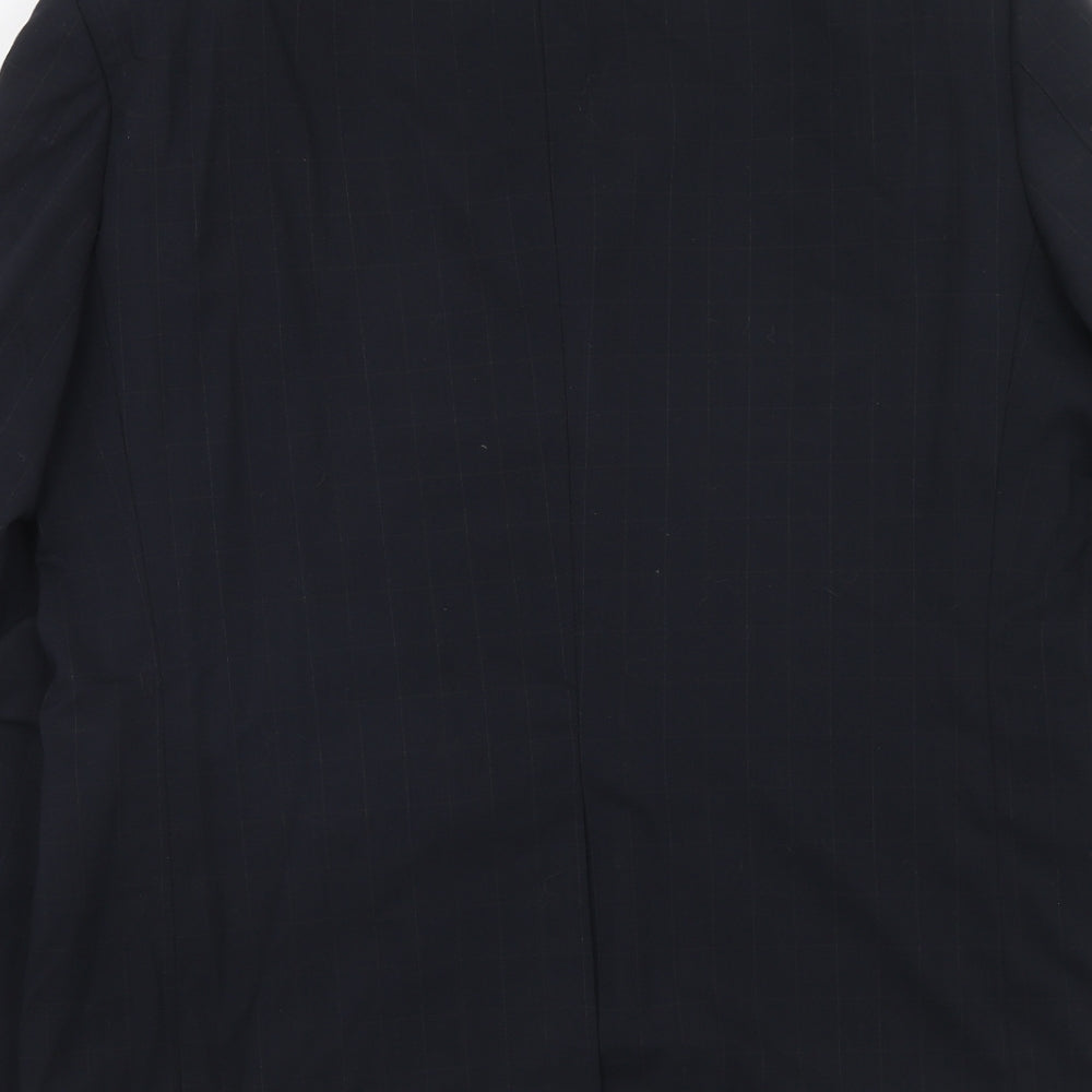 Marks and Spencer Mens Blue Wool Jacket Suit Jacket Size 40 Regular