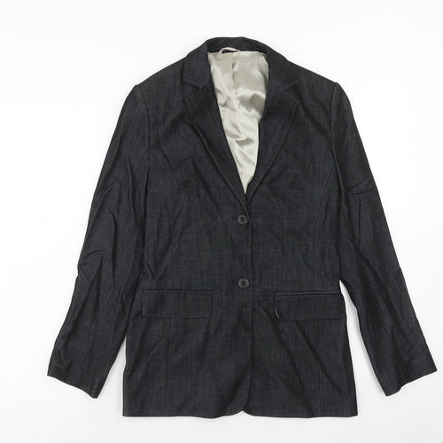 Principles Womens Grey Wool Jacket Suit Jacket Size 8