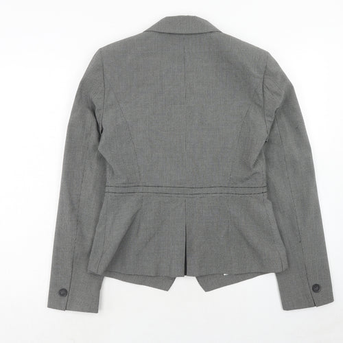 NEXT Womens Grey Polyester Jacket Blazer Size 12