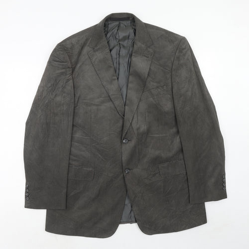 Marks and Spencer Mens Grey Polyester Jacket Blazer Size 42 Regular