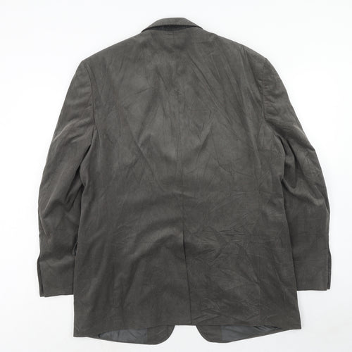 Marks and Spencer Mens Grey Polyester Jacket Blazer Size 42 Regular
