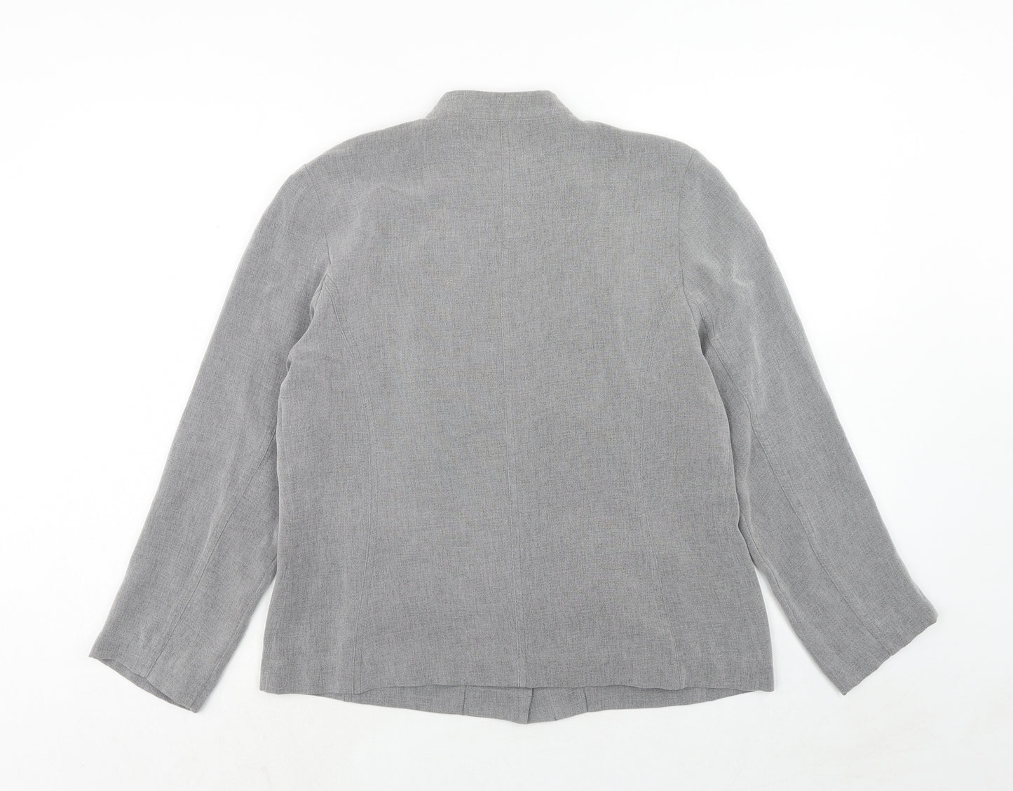 Marks and Spencer Womens Grey Jacket Blazer Size 14 Button