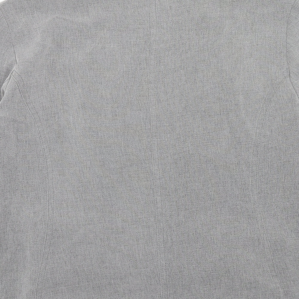 Marks and Spencer Womens Grey Jacket Blazer Size 14 Button