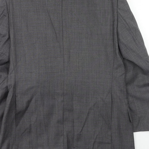 Felina Mens Grey Wool Jacket Suit Jacket Size 36 Regular