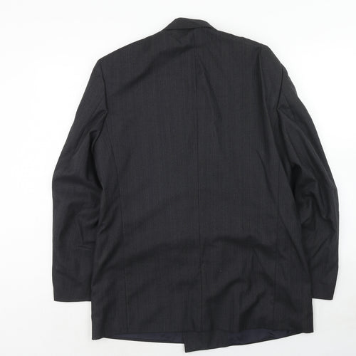 NEXT Mens Grey Polyester Jacket Suit Jacket Size 40 Regular