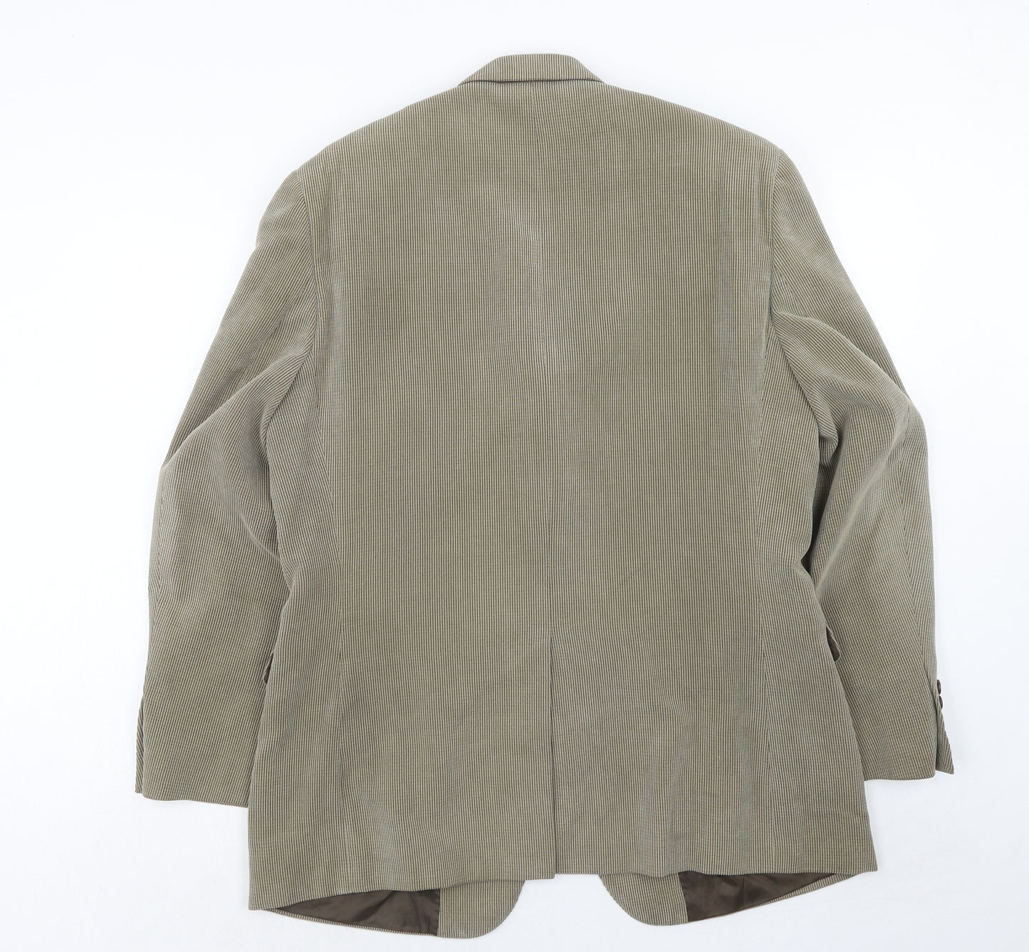 Greenwoods Mens Beige Polyester Jacket Blazer Size 42 Regular