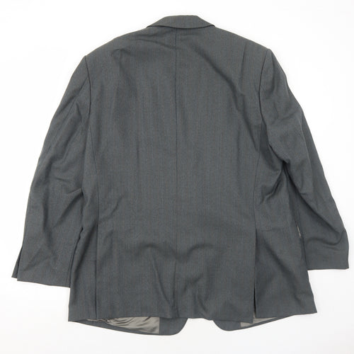 Wellington Mens Grey Wool Jacket Suit Jacket Size 46 Regular