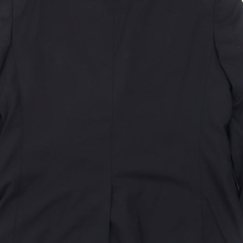 Karl Jackson Mens Black Polyester Jacket Suit Jacket Size 38 Regular