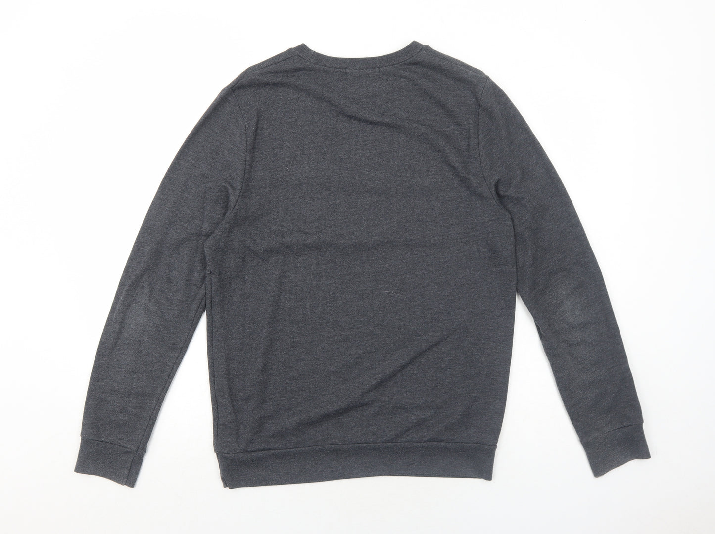 Topman Mens Grey Polyester Pullover Sweatshirt Size S - Music Takes Over