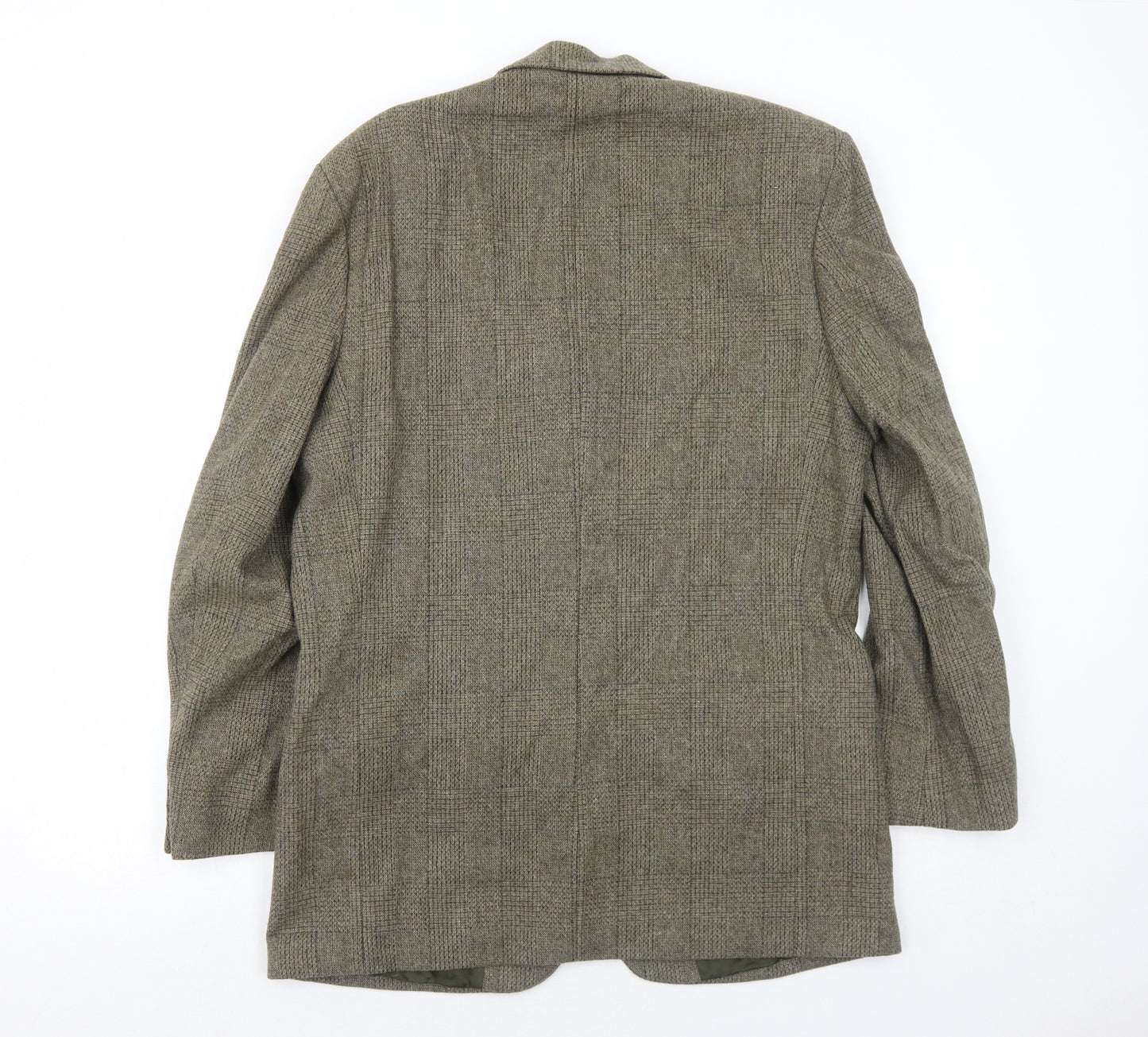 Liberty Mens Grey Plaid Wool Jacket Blazer Size 40 Regular
