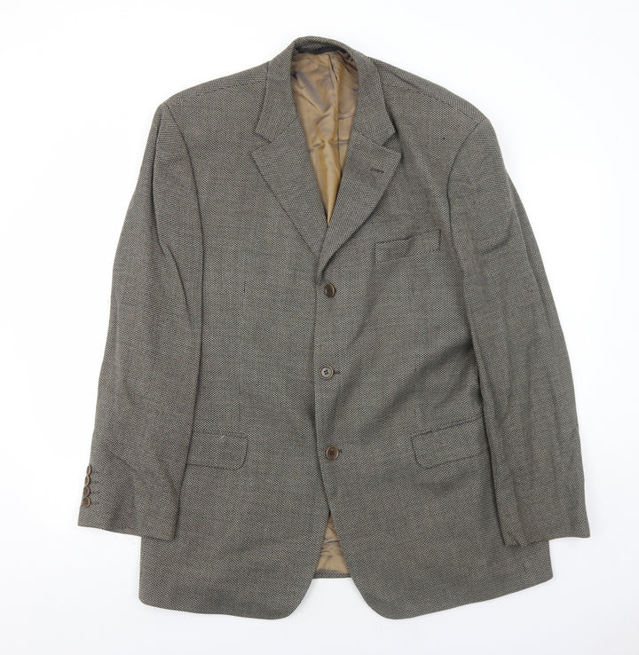 Marks and Spencer Mens Grey Wool Jacket Suit Jacket Size 44 Regular