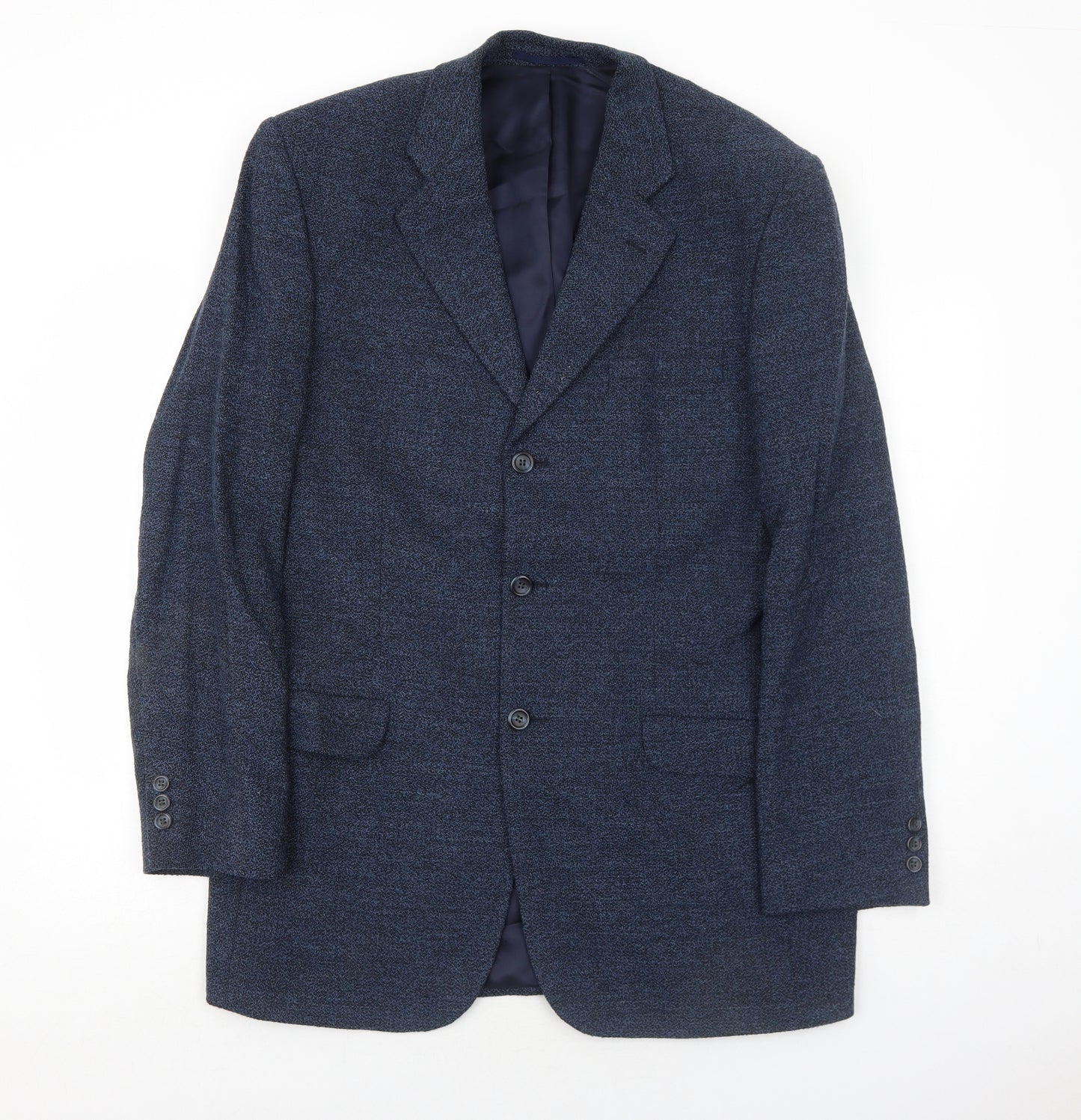 Beatties Mens Blue Wool Jacket Blazer Size 40 Regular