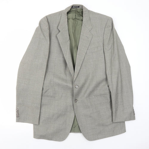 Marks and Spencer Mens Grey Wool Jacket Suit Jacket Size 42 Regular