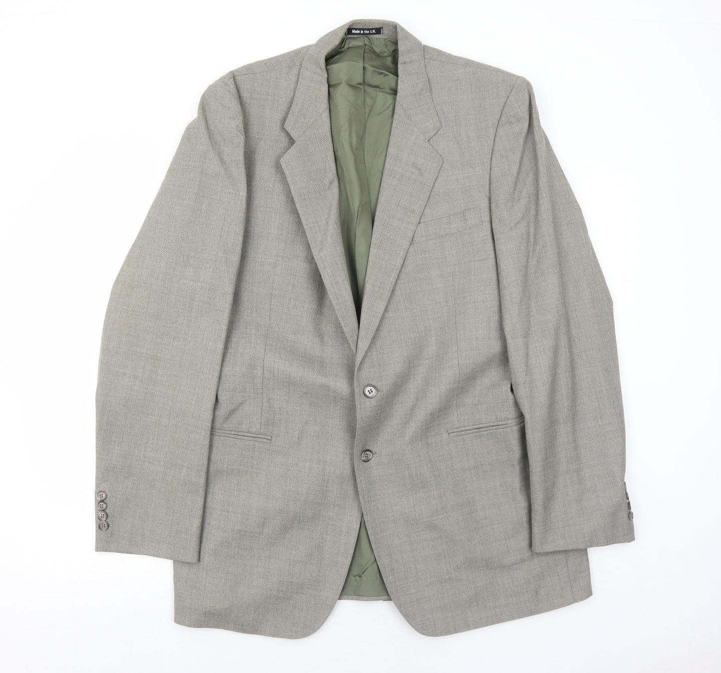 Marks and Spencer Mens Grey Wool Jacket Suit Jacket Size 42 Regular
