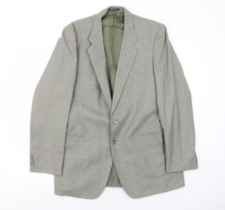 Marks and Spencer Mens Grey Wool Jacket Suit Jacket Size 42 Regular