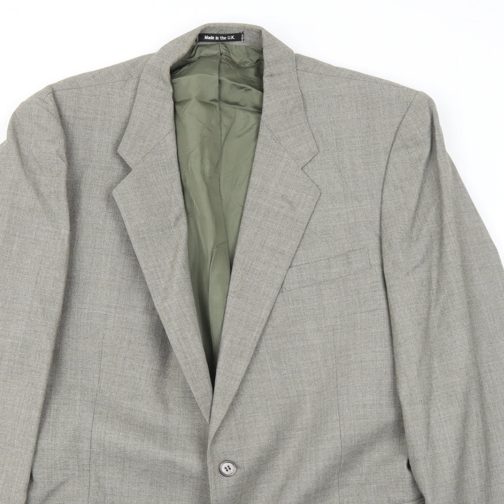 Marks and Spencer Mens Grey Wool Jacket Suit Jacket Size 42 Regular