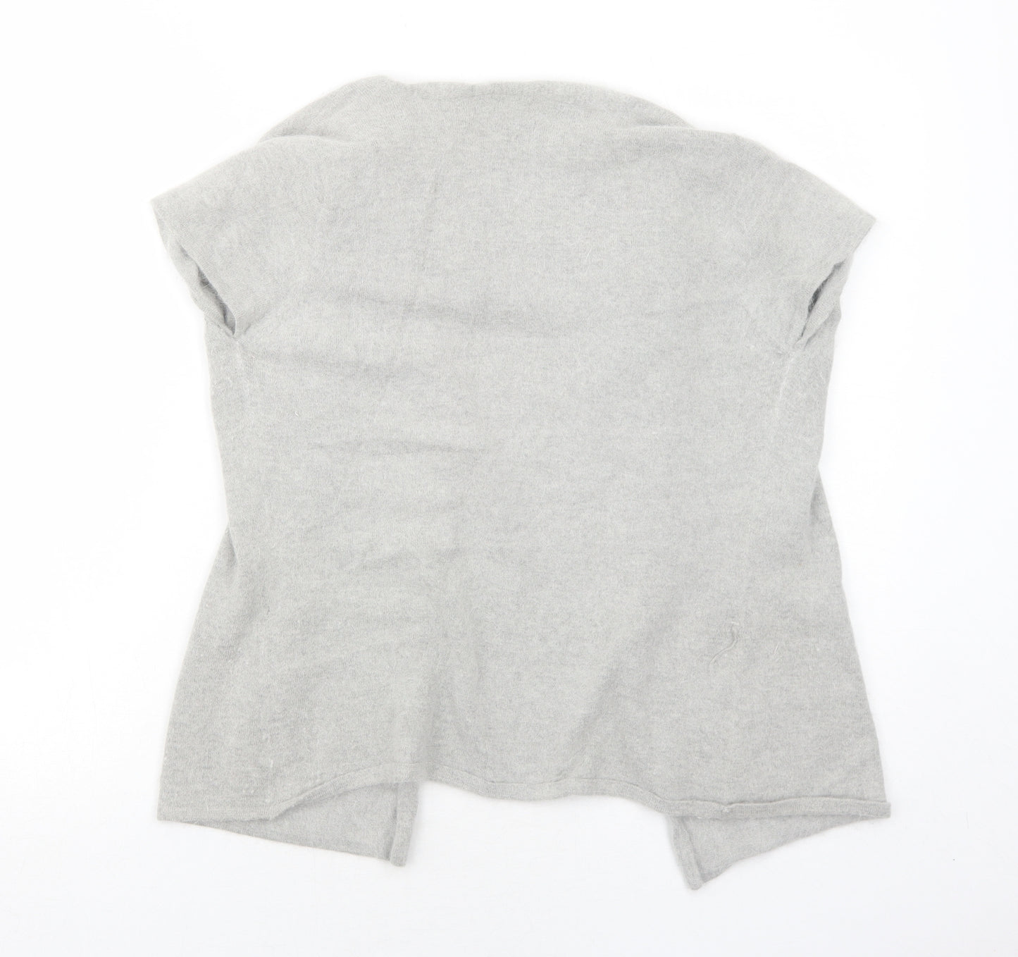 Marks and Spencer Womens Grey V-Neck Polyamide Cardigan Jumper Size 10
