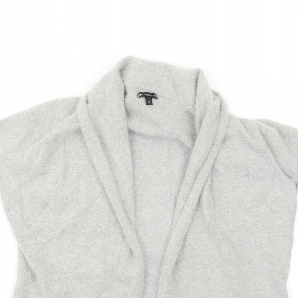 Marks and Spencer Womens Grey V-Neck Polyamide Cardigan Jumper Size 10
