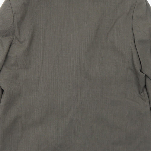 Vittoria Mens Grey Polyester Jacket Blazer Size 40 Regular