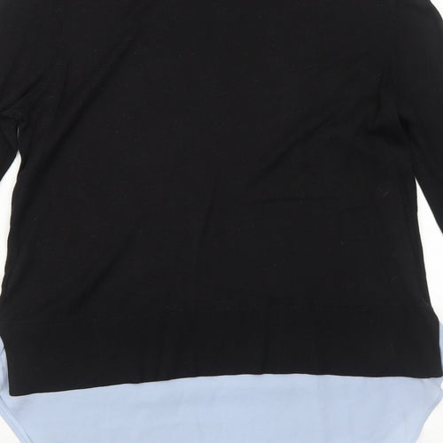 H&M Womens Black Round Neck Polyester Pullover Jumper Size S