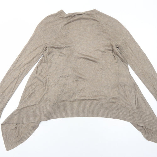 Gap Womens Brown V-Neck Viscose Cardigan Jumper Size S