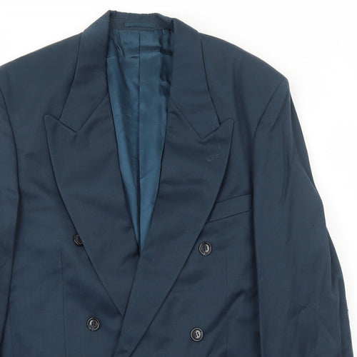 Skopes Mens Blue Polyester Jacket Suit Jacket Size 38 Regular