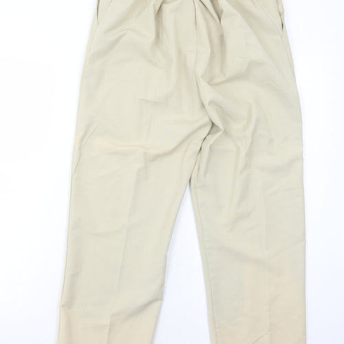 ARISTA Womens Beige Polyester Trousers Size 16 Regular