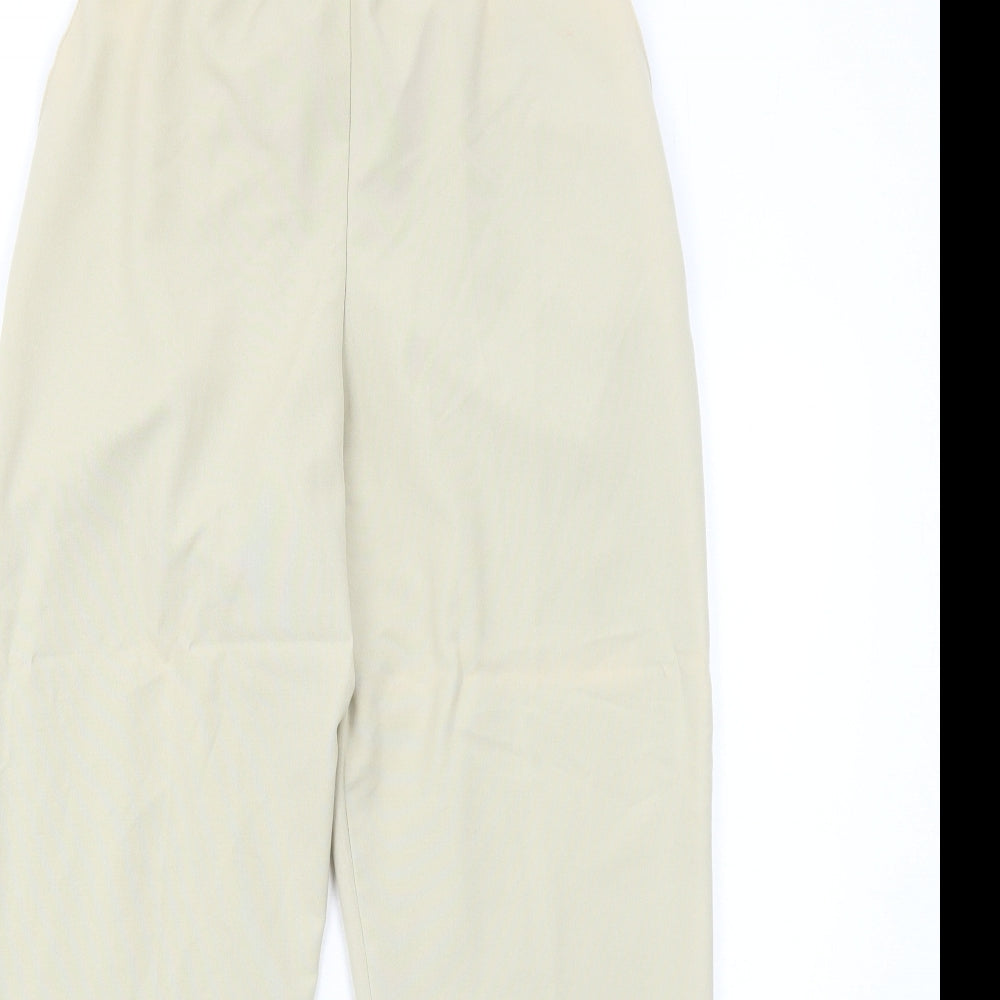 ARISTA Womens Beige Polyester Trousers Size 16 Regular