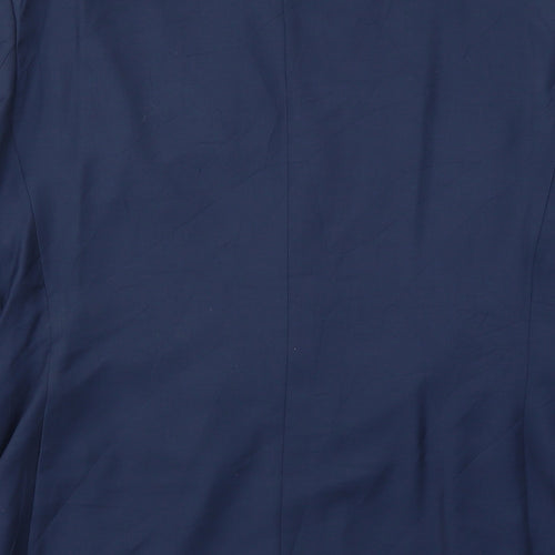 Marks and Spencer Mens Blue Polyester Jacket Suit Jacket Size 42 Regular
