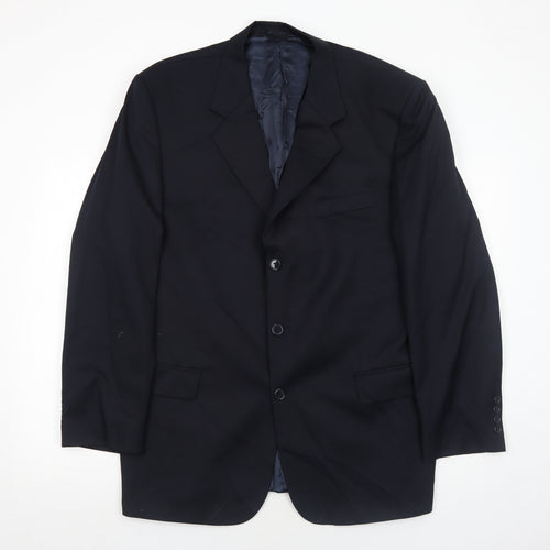 Coleman&Watson Mens Blue Wool Jacket Suit Jacket Size 44 Regular