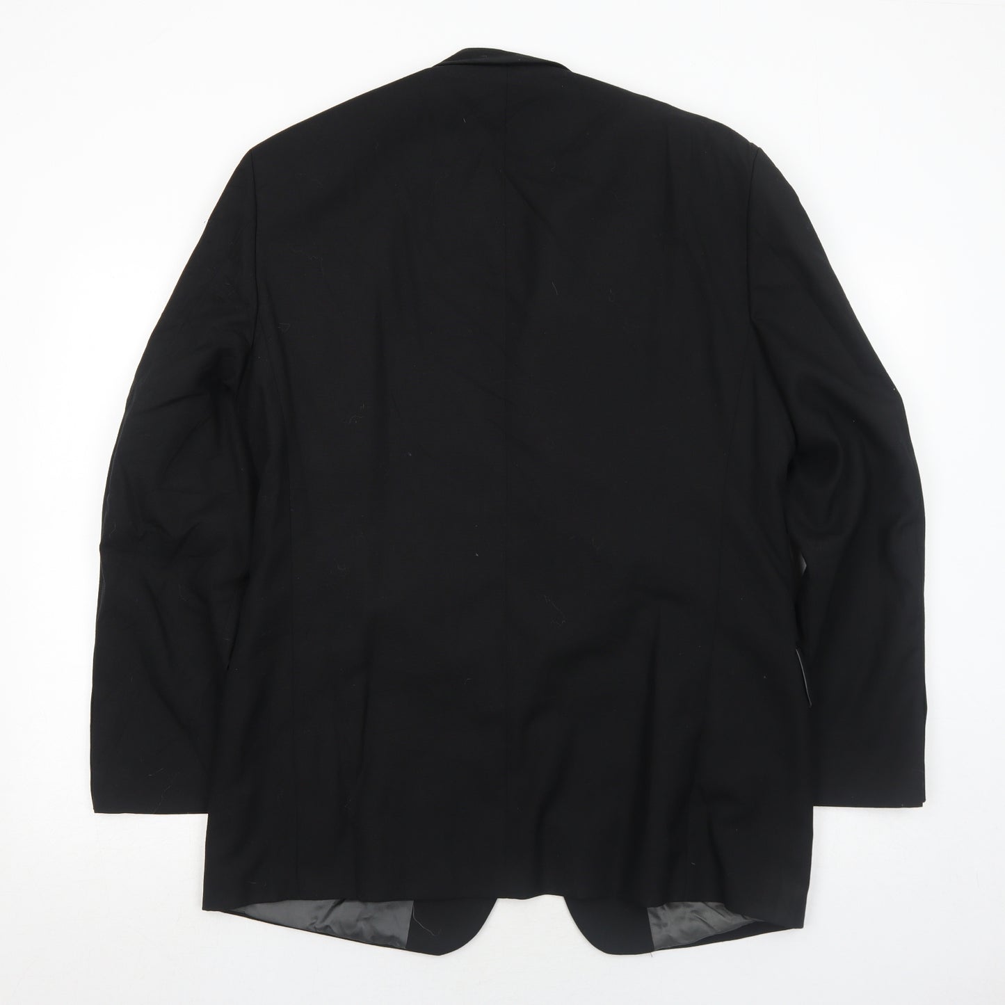 Fraser Mens Black Wool Jacket Suit Jacket Size 40 Regular