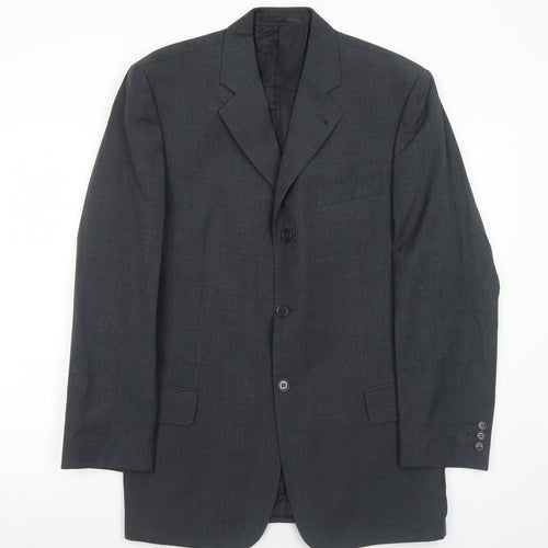 NEXT Mens Grey Wool Jacket Suit Jacket Size 38 Regular