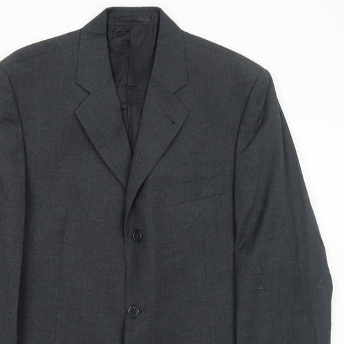 NEXT Mens Grey Wool Jacket Suit Jacket Size 38 Regular