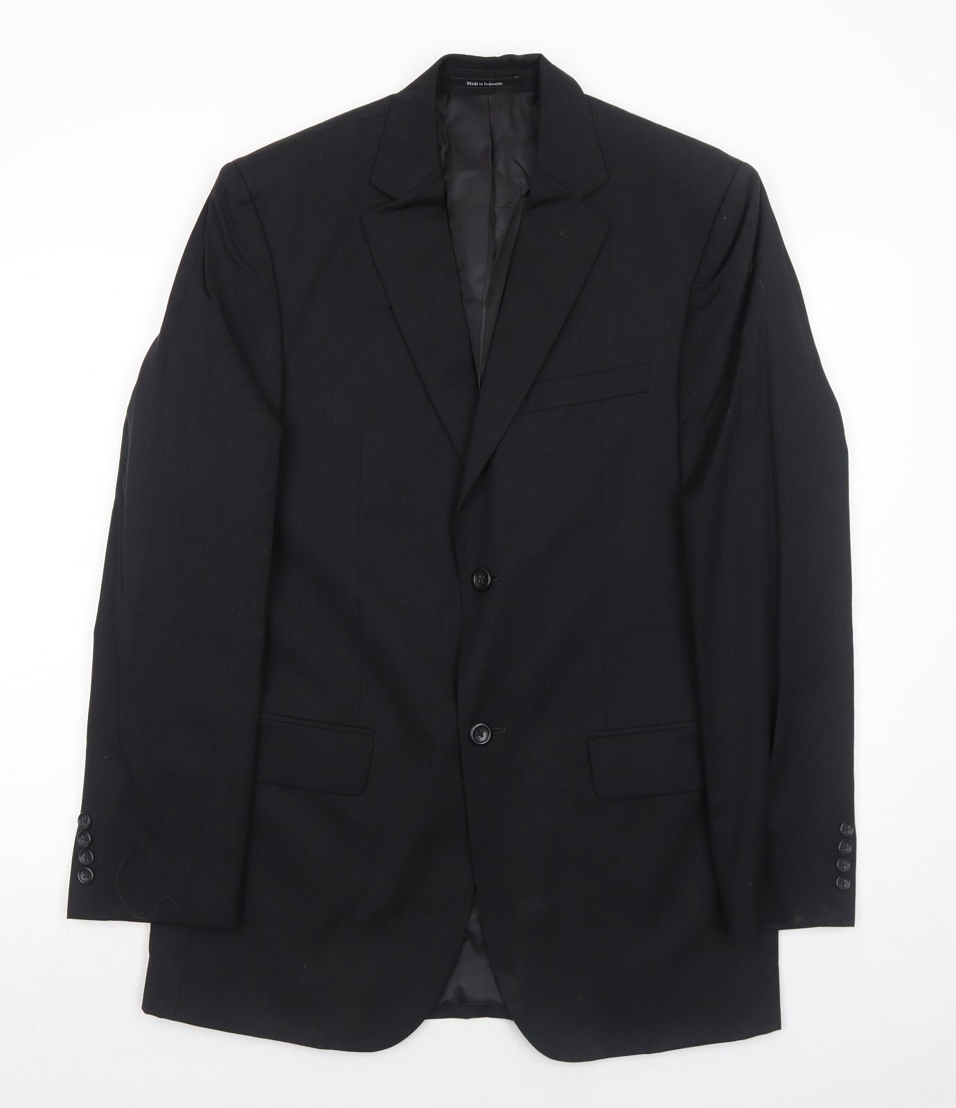 Pronto Uomo Mens Grey Wool Jacket Suit Jacket Size 38 Regular