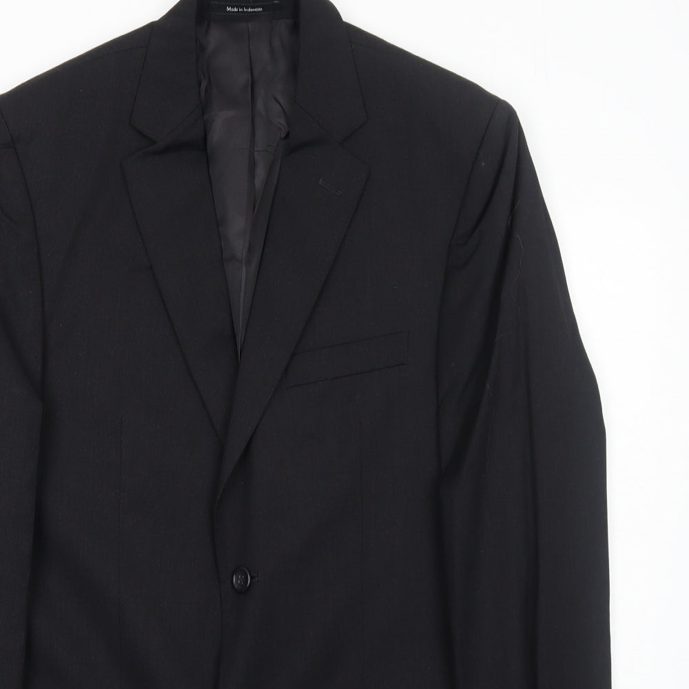 Pronto Uomo Mens Grey Wool Jacket Suit Jacket Size 38 Regular