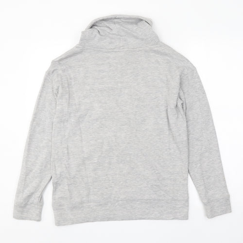 Esprit Womens Grey Polyester Pullover Sweatshirt Size S Pullover