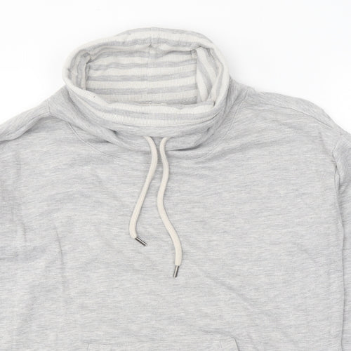 Esprit Womens Grey Polyester Pullover Sweatshirt Size S Pullover