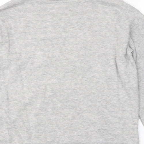 Esprit Womens Grey Polyester Pullover Sweatshirt Size S Pullover