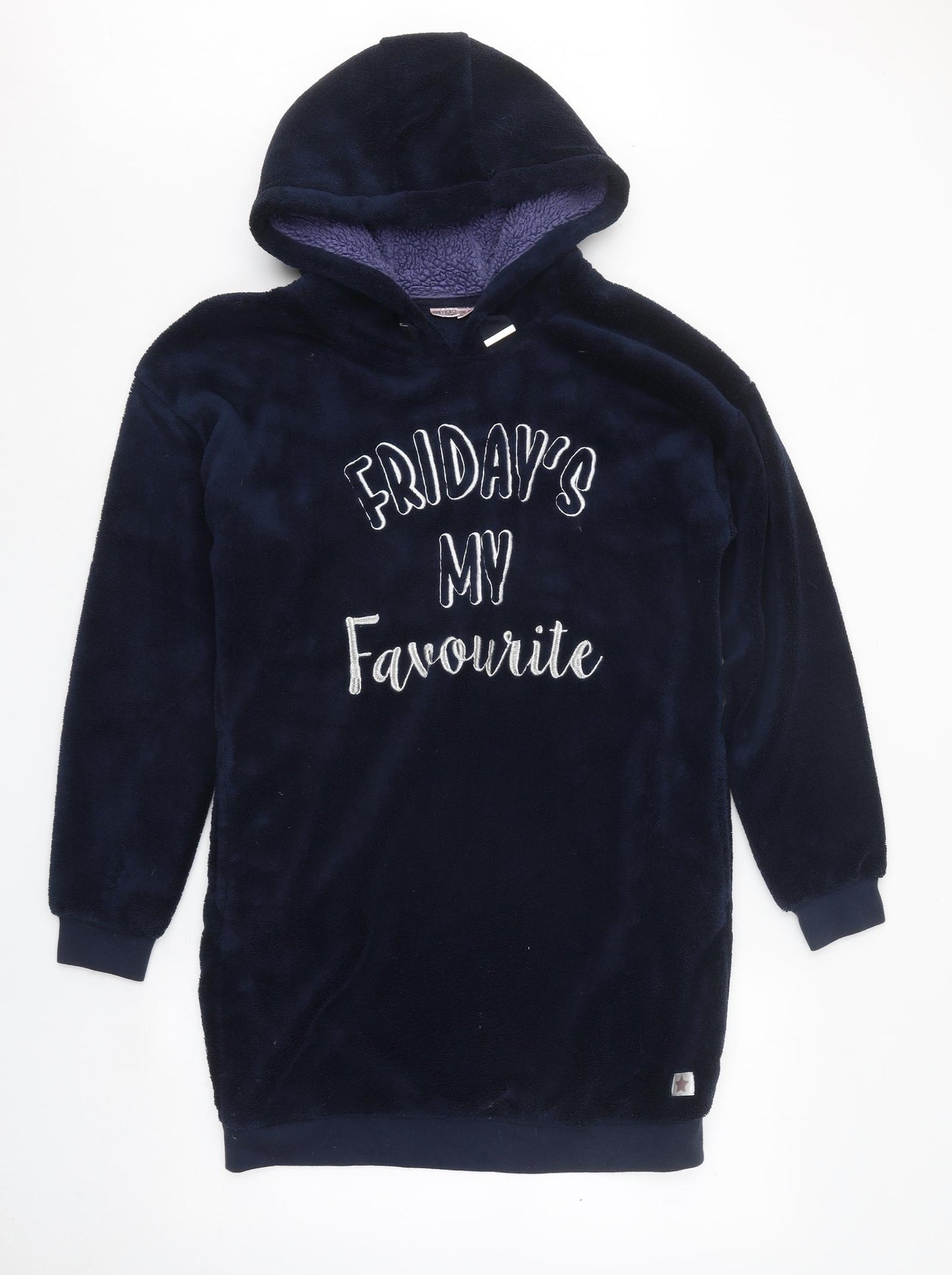 ESMARA Womens Blue Polyester Pullover Hoodie Size M Pullover - Friday's My Favourite