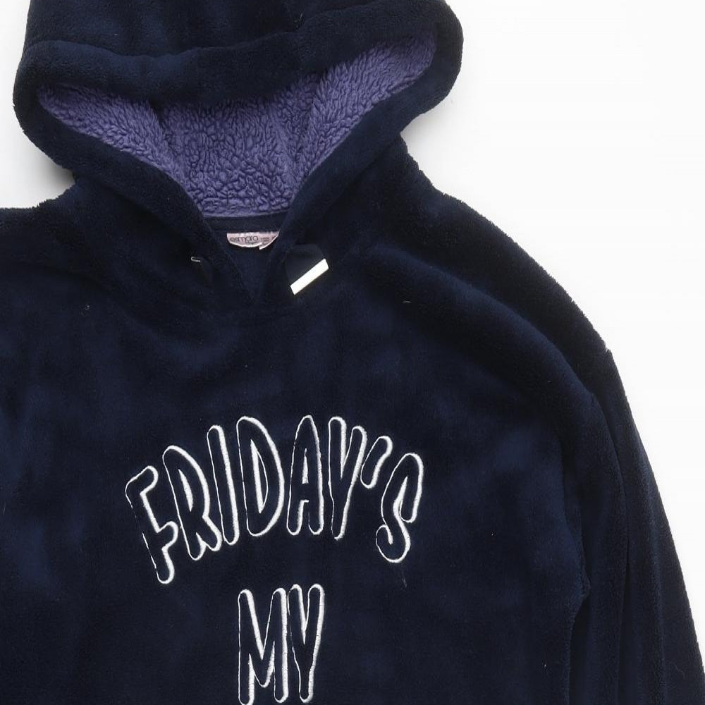 ESMARA Womens Blue Polyester Pullover Hoodie Size M Pullover - Friday's My Favourite