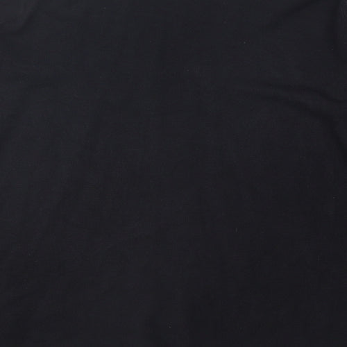 ALIBI Womens Black V-Neck Acrylic Pullover Jumper Size 10 - Size 10-12